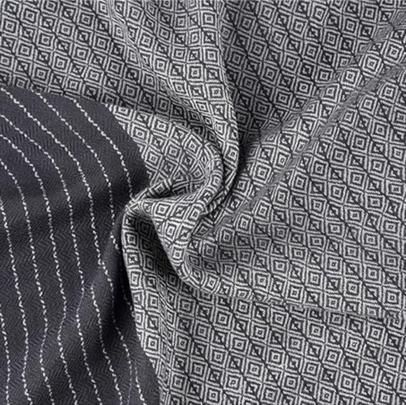 COPY - Runtlly Men's Winter Cashmere Scarf Stripes Warm Soft Scarves with Tassel - Picture 5 of 9